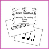 Basic Rhythms Flashcards for Reading & Creating Music