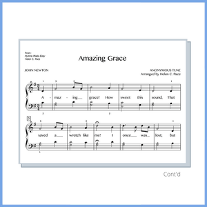 Amazing Grace - Easy Piano