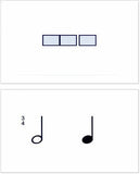 Basic Rhythms Flashcards for Reading & Creating Music