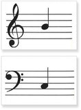 Music Note Flashcards - Lines & Spaces