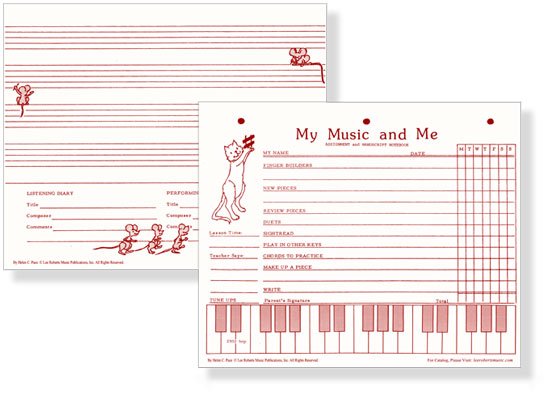 My Music and Me - Primary Manuscript and Assignment Diary – Pace Piano ...