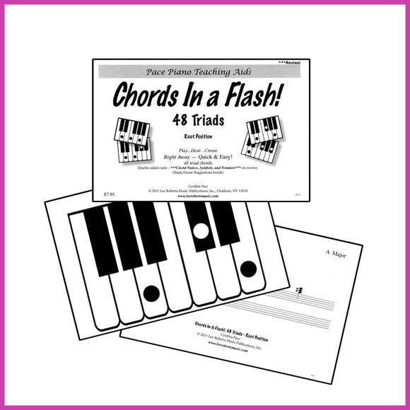Piano Chords For Beginners: Chords In A Flash Flashcards